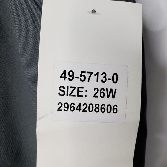 NEW ROAMAN'S Bend Over gray stretch stirrup pants 26W - Picture 5 of 11